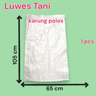 karung putih polos baru ukuran 65x105