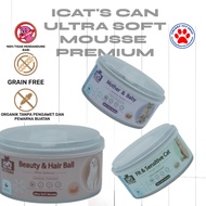 ICATS Can MEAL TIME SUPER PREMIUM 170gr Ultra Soft Mousse Wet Cat Food