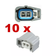 ขั้วต่อหัวฉีดเชื้อเพลิง(ตัวเมีย) TOYOTA 10 ชิ้น 90980-11875 9098011875 6189-0611 61890611