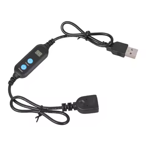 Automatic USB Timer Cable 1-24H Programmable Control USB Timer Switching Cord For Devices Protection
