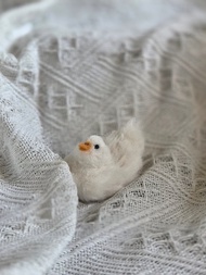 暖心小鴨毛根手作  擬真蓬鬆小鴨擺飾