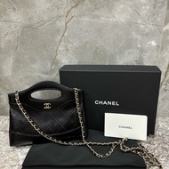 （2024爆款）🖤CHANEL 31  bag nano 黑色晶片款