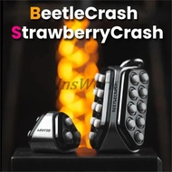 LAUTIE EDC Beetle Crash & Strawberry Crash Metal Push Pop Bubble Fidget Toy Spy Wars Series