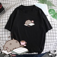 Pusheen Cotton T-Shirt for Women - Cartoon Cat Design