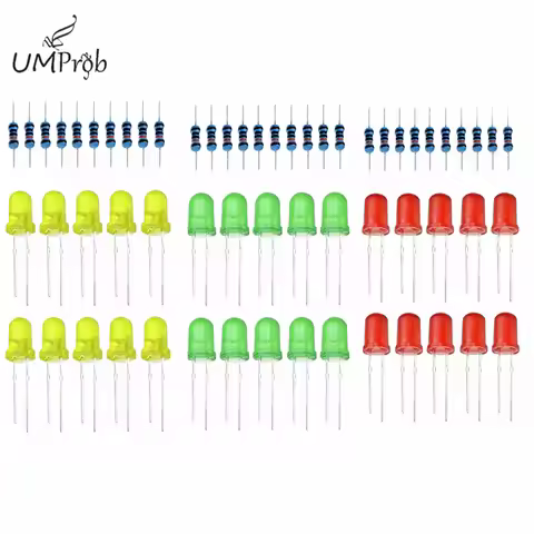 Three Color Red Green Yellow LED Lamp School Education Lab Kit For arduino DIY KIT Raspberry pi