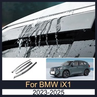 Door Visor For BMW iX1 2023 2024 2025 Rain Guards Window Visors Deflector Acrylic Window Visors wate