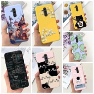 Huawei Mate 20 lite Case SNE-AL00 Fashion Cute Flowers Cat Funny Painted Shockproof Silicone Bumper Cover Huawei Mate 20 lite Phone Case Bumper