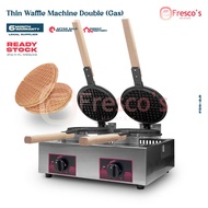 Fresco Thin Waffle Machine Double Gas