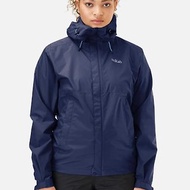 【Rab】Downpour Eco Jacket 輕量防風防水連帽外套 女 深墨藍