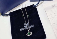 Swarovski 925純銀綠色惡魔之眼項鍊