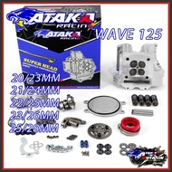 ATAKA Racing CNC 4V Cylinder Head Set EX135 PNP Wave125 20/23 21/24 22/25 23/26 25/28MM