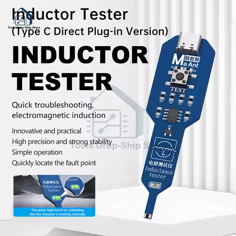 M093 Inductance Tester Motherboard Coil Tester Inductor Detector Repair Tool Electromagnetic Inducti