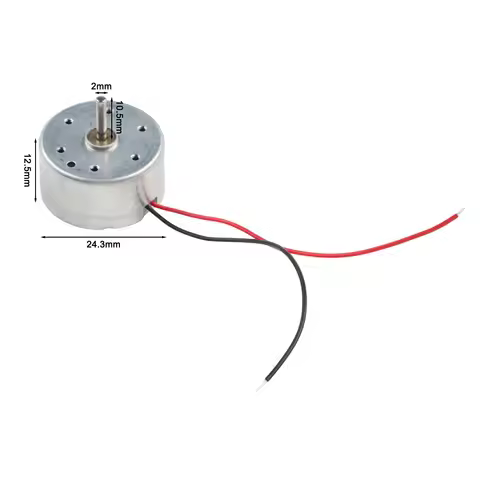 Mini 24mm Round Electric Motor 2mm Shaft Solar Power Motor RF-300CA RC-300 10300RPM For Electronic E