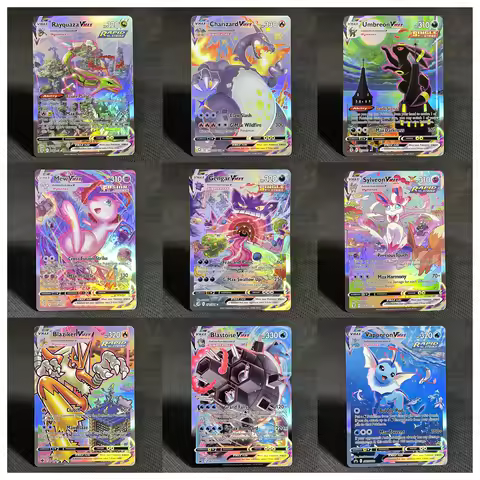PROXY English VMAX Set Pokemon Cards Charizard Flareon Leafeon Rayquaza Umbreon Vaporeon Rare Hologr