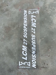 Stiker shock LCM 27 suspension