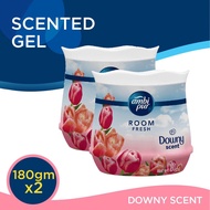 Ambi Pur Air Freshener Downy Room Fresh - Scented Gel 180g x 2 Value Pack (Ambipur pewangi rumah, pe
