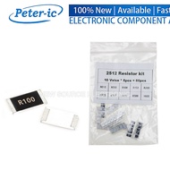 50PCS 2512 SMD Resistor Assorted Kit 10ValuesX5PCS R010~1R00 Ohm 1% R100 R220 R050 R470 R330 Ohm