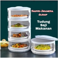 Food Storage Rack 2,3,4,5 Levels Serving Hood Lid Food Cover, shoppe-Indonesia