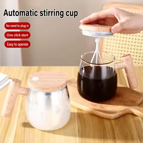 400ML Automatic Stirring Cup Rechargeable Portable Coffee Mug Electric Stirring Rotating Magnetic Ho