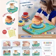 Children's pottery machine DIY handmade toy electric pottery machine set, gift for girls.