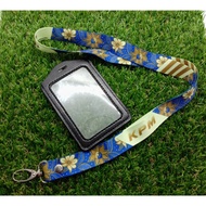 Lanyard Batik Biru Cikgu