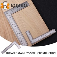 GAGAA L Square Ruler, Stainless Steel Double-Sided Metal Ruler, Office Accessories High-Accuracy Mea