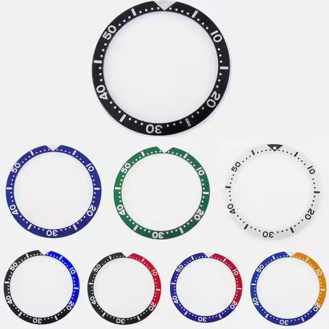 Aluminum Watch Bezel Insert 39mm*32mm Fit For 45mm Watch Case Men's Watch Bezel Ring Replacement Spa