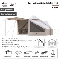 MOUNTAIN inflatable tent 8-16 square meters luxury tent 8-12 people camping tent waterproof breathab