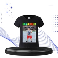 SABLON KAOS DISAIN SENDIRI BISA PAKAI FOTO KAMU GRATIS TAMBAH NAMA CUSTOM BAJU ANAK BISA COD