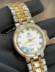 University 藍寶石水晶玻璃錶面 類似omega 天文台款 日期顯示 白色錶盤 羅馬數字計時 Water Resistant 生活防水 古董錶 可正常使用 中性石英錶-手圍20公分 牌價3280元