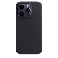 Apple iPhone 14 Pro Max MagSafe皮革保護殼-午夜