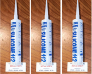 Keo Silicone 112 Keo silicon cọp màu trắng trong thích hợp nhiều loại vật liệu dung tích 175ml (Lưu