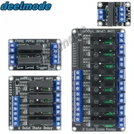 5V 1 2 4 8 Channel SSR G3MB-202P Solid State Relay Module 240V 2A Output with Resistive Fuse For ARD