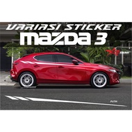 MAZDA 3 STICKERS MAZDA 3 ACCESSORIES MAZDA 3 VARIATION STICKERS