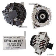 (0123-510-067) Alternator Mercedes Benz W210, W124 12V 120A 6PK (B+, D+)