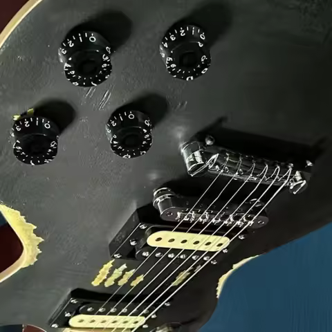 Free Delivery 6 Strings Black LP00S Mahogany Body Accessories Unisex Electric Guitar Rock Music