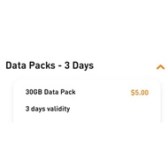 M1 Prepaid 3‑Day Data Plan – 30 GB for $5 | 3‑Day Validity