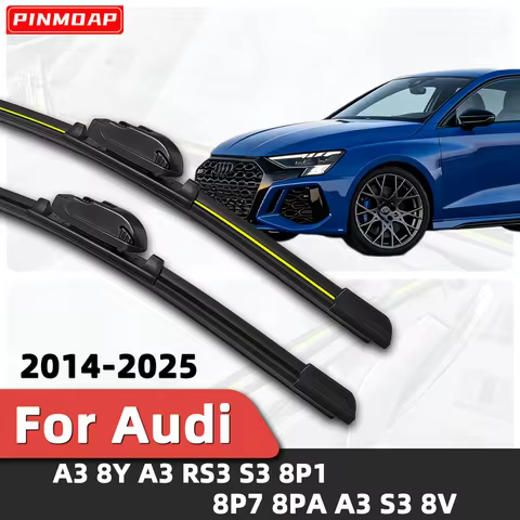 PINMOAP 2PCS Front Windshield Wiper Suitable For Audi A3 8Y RS3 S3 8P1 8P7 8PA S3 8V 2014-2025 Front