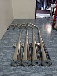 Kawasaki bajaj ct100 version 2 chicken pipe stainless siksik sa fiber po