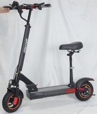 600W Folding Electric Scooter Adult with Seat E-scooter Urban Commuter 28MPH LED