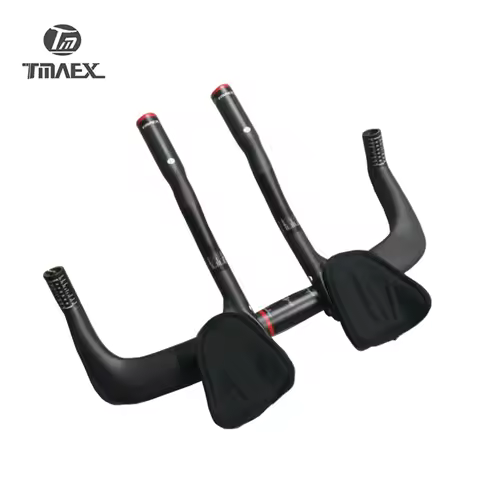 TMAEX-Road Bike Rest Handlebar, Full 3K Carbon, Travel Cycling Aero Bar, Bicycle TT Handlebars, Auxi