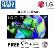 LG OLED55C3PSA Replace OLED55C2PSA 55" C3 4K Smart Self-Fit OLED Evo TV With AI ThinQ [Free HDMI Cable &amp; TV Bracket]