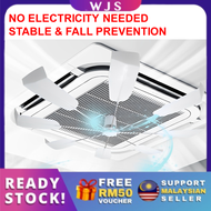 (FALL PREVENTION) WJS Cassette Aircond Guide Fan Aircond Ceiling Fan Anti Direct Blowing Fan Office Aircond Fan Windshield Air Conditioning Ceiling Rotating Fan Good Airflow Performance Blade Kipas 冷气风扇 [FREE RM 50 VOUCHER]
