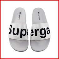 ∇ Superga Women's 1908 Polysoft Slides White Black