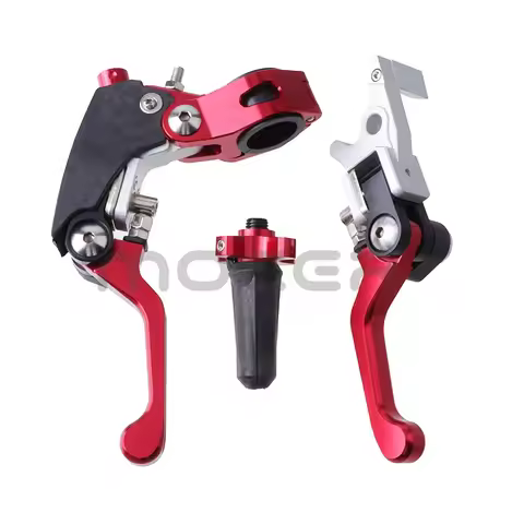 Racing CNC Aluminum Foldable 360 Clutch Brake Levers Handle Save Effort For CR CRF YZF EXC Bosuer Ka