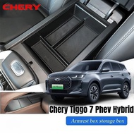 Chery Tiggo 7 Phev Hybrid Armrest Box Storage Tiggo 7 Phev Hybrid Armrest Console Tray Car Accessori