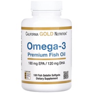 美國California Gold Nutrition 優質奧米加3魚油 100粒魚明膠囊