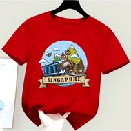 FAMILY89_STORE/ TUGU SINGAPORE T-Shirt Tops for Boys and Girls Ages 1-13 Years Teenage/ Adult/ T-Shi