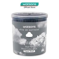 WATSONS Soft &amp; Clean &amp; Dual Tips Black Cotton Buds