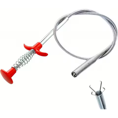 Drain Snake, Drain Clog Remover - Gutter Cleaning Tools Drain Cleaner for Toilet Sewer Shower Kitche